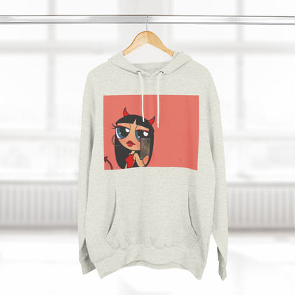 Devilish ImAJustAGirl💅🏻🎀🫧~ Three-Panel Fleece Hoodie