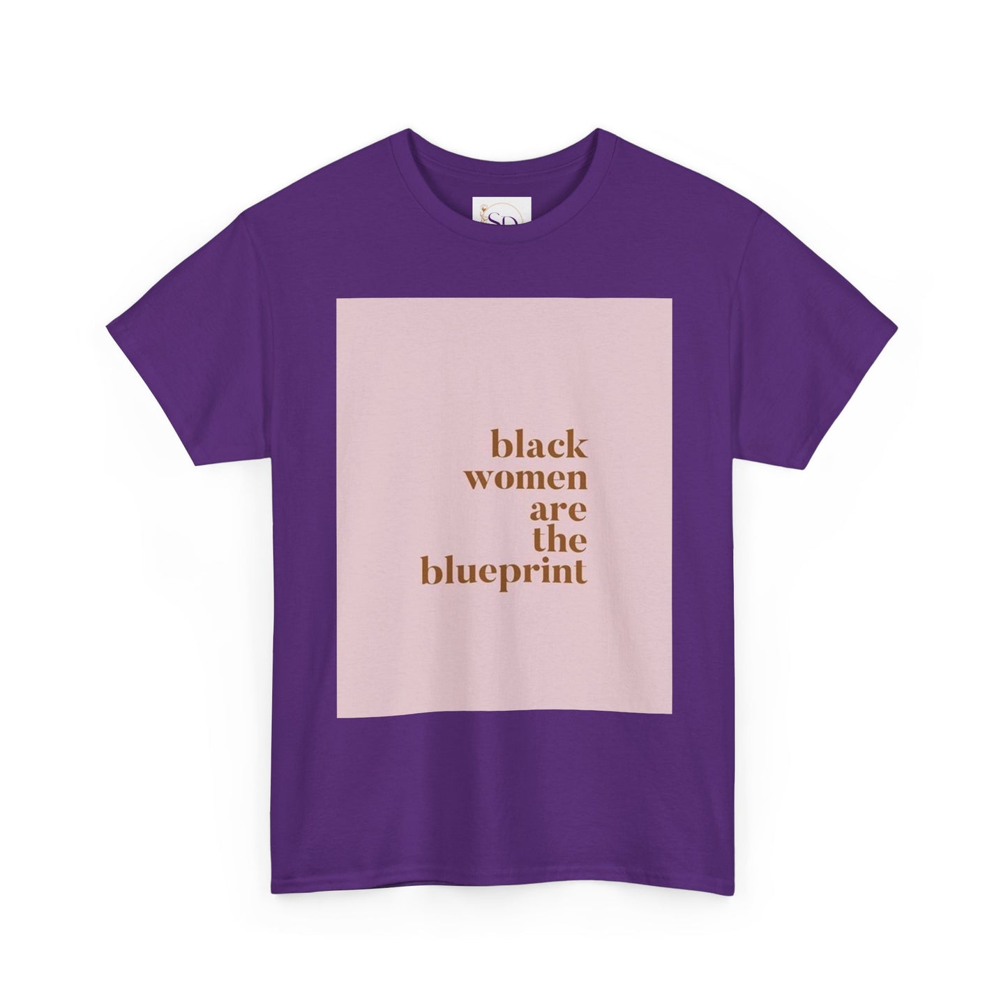 Empowering "Black Woman Are The Blueprint" Message Tee