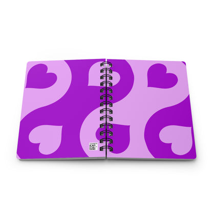Vibrant Heart Spiral Bound Journal - Perfect for Journaling, Note-taking, Gift for Friends, Valentine's Day, Writing
