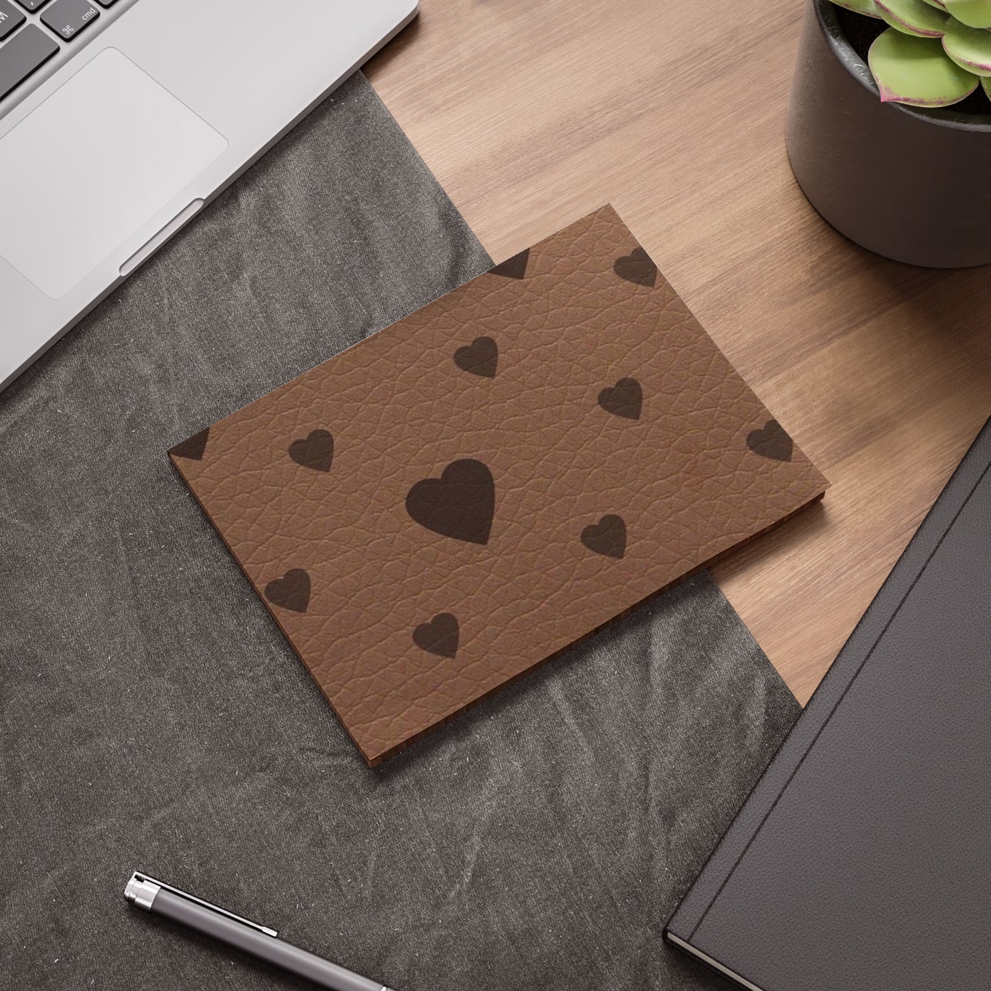 Heart Patterned Post-it® Note Pads, Cute Sticky Notes for Home Office, School Supplies, Gift for Planner Lovers, Valentine's Day Notepad