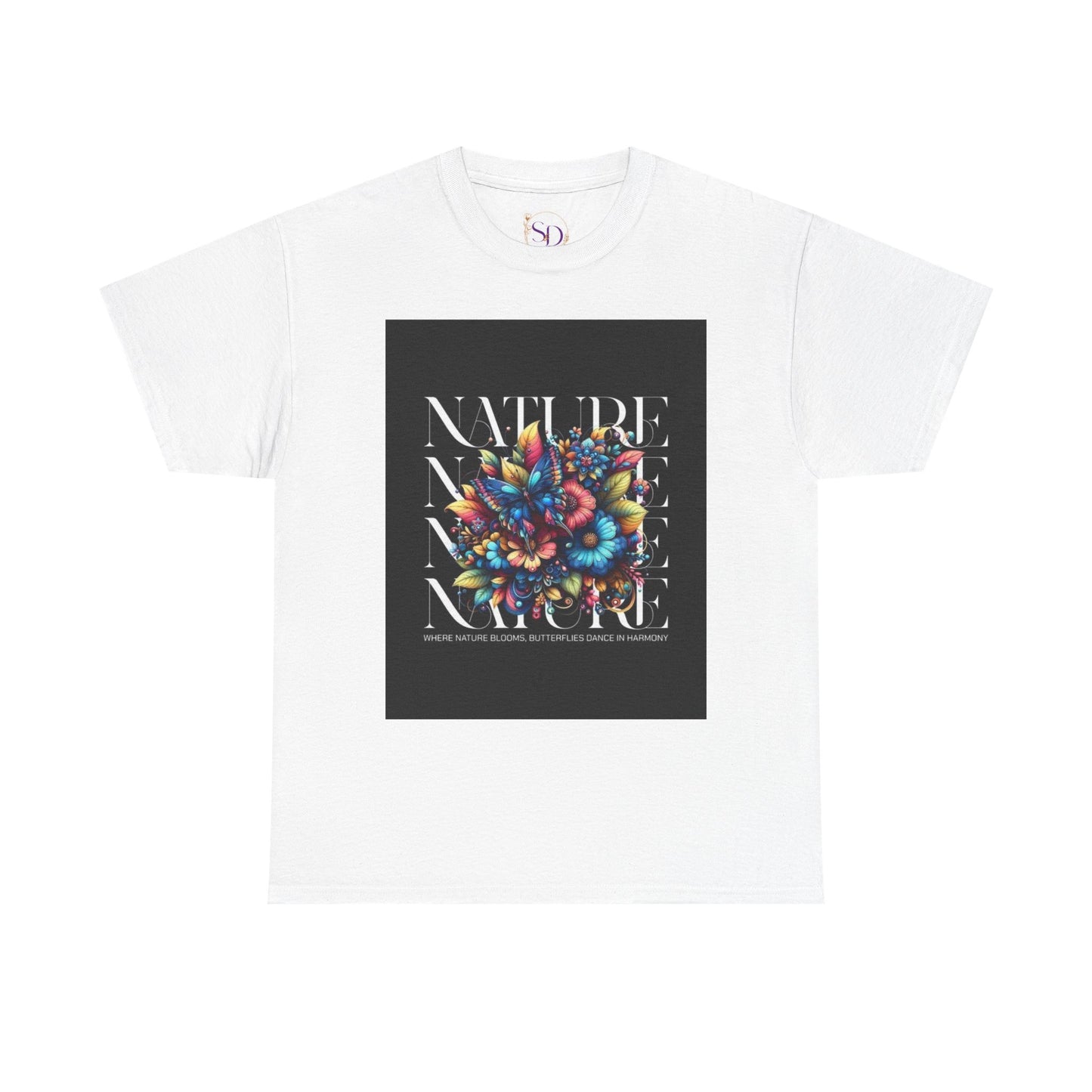 Nature-Inspired Unisex Heavy Cotton Tee - Perfect for Nature Lovers, Eco-Friendly Gift, Casual Wear, Outdoor Adventures, Spring Celebrations