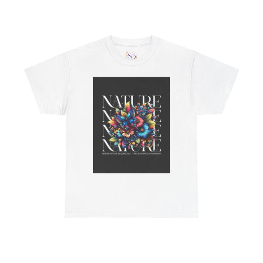 Nature-Inspired Unisex Heavy Cotton Tee - Perfect for Nature Lovers, Eco-Friendly Gift, Casual Wear, Outdoor Adventures, Spring Celebrations
