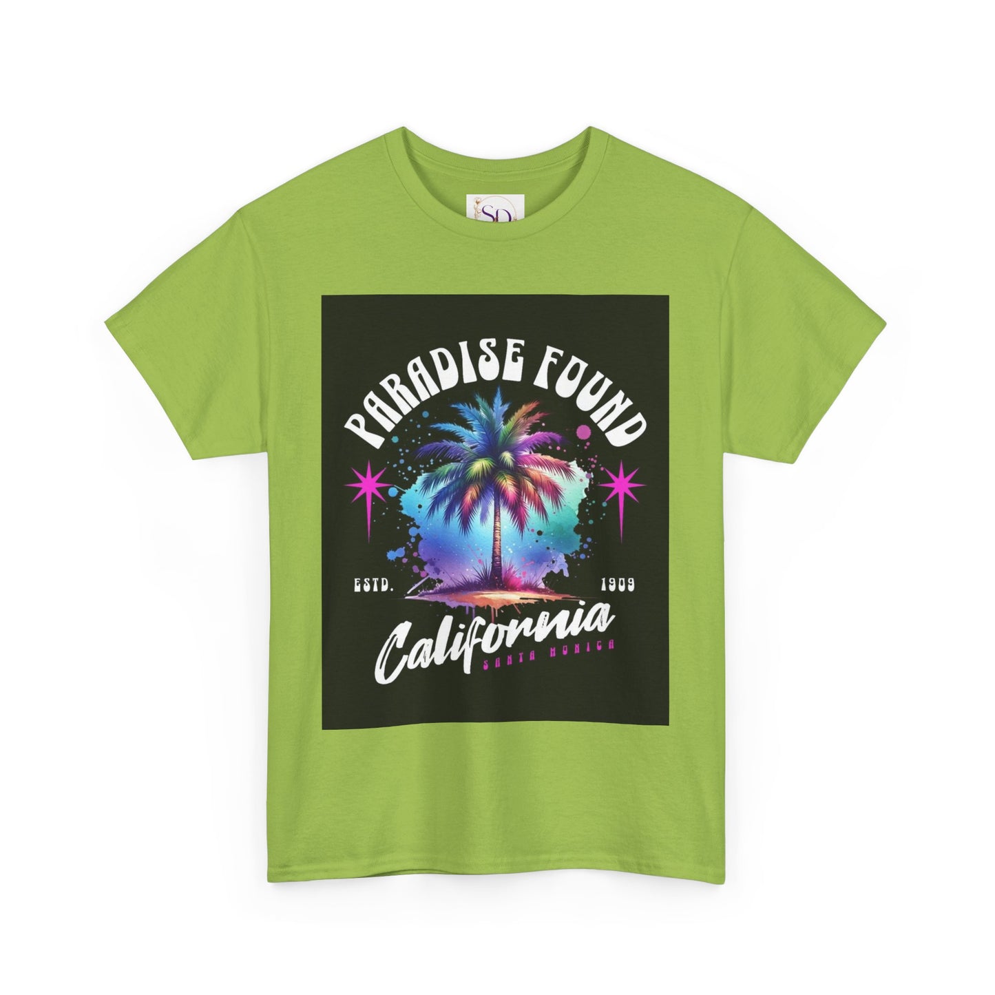 Paradise Found California Tee, Retro Summer Vibe Shirt, Beach Lover Gift, Unisex Graphic Tee, Casual Everyday Wear, Travel Souvenir