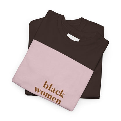 Empowering "Black Woman Are The Blueprint" Message Tee