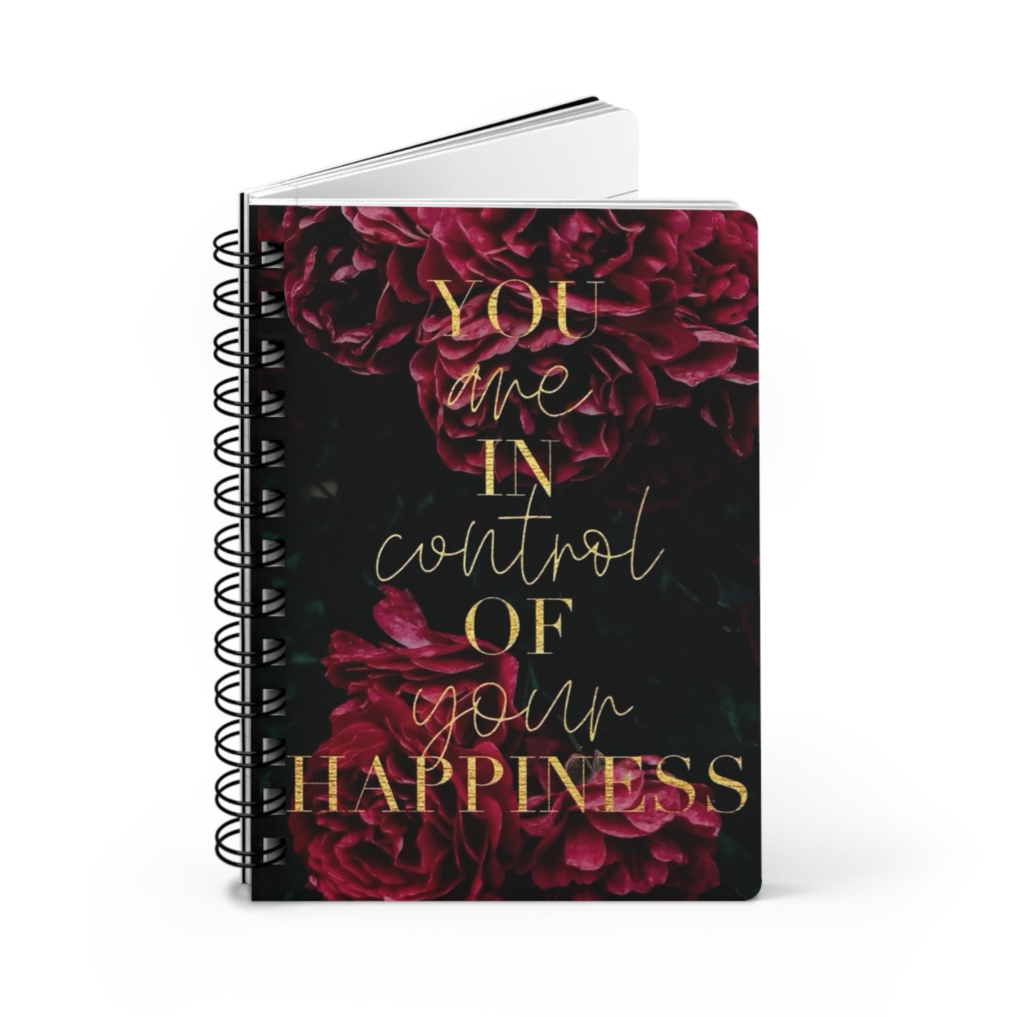Inspirational Spiral Bound Journal - Your Happiness Matters, Motivational Gift, Daily Planner, Self-Care Log, Perfect for Journaling