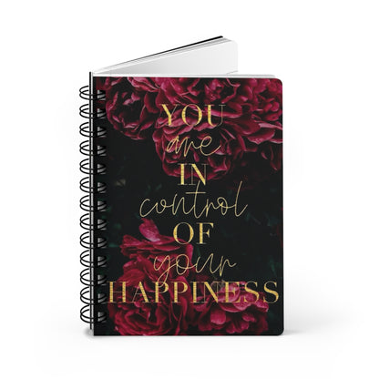 Inspirational Spiral Bound Journal - Your Happiness Matters, Motivational Gift, Daily Planner, Self-Care Log, Perfect for Journaling