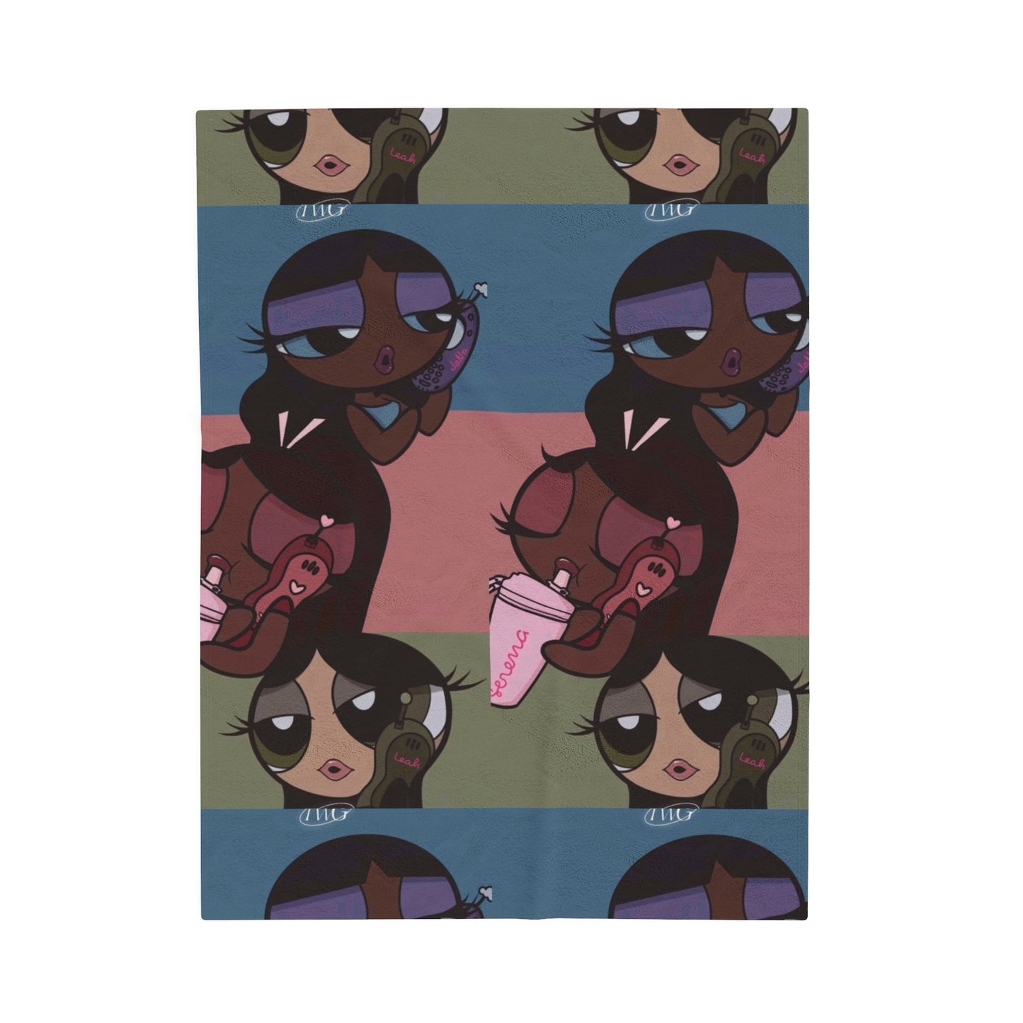 Im Just A Girl🫧🩷~ Velveteen Plush Blanket