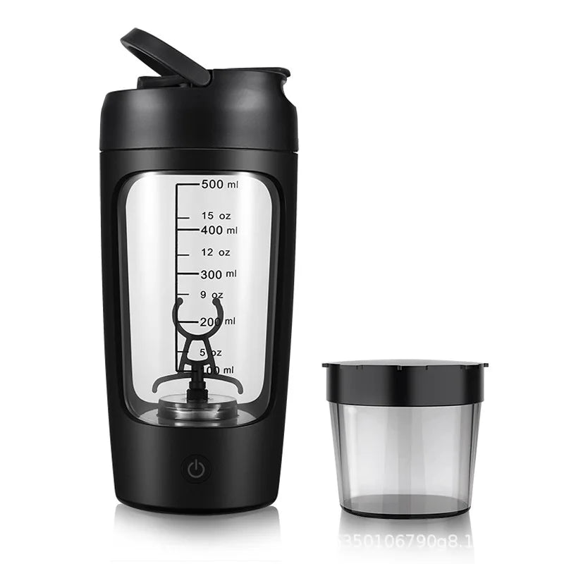 USB Electric Portable Whey Protein Shaker Bottle, Fully Automatic Stirring Cup Rechargeable Gym BA Free Cocktail Blend