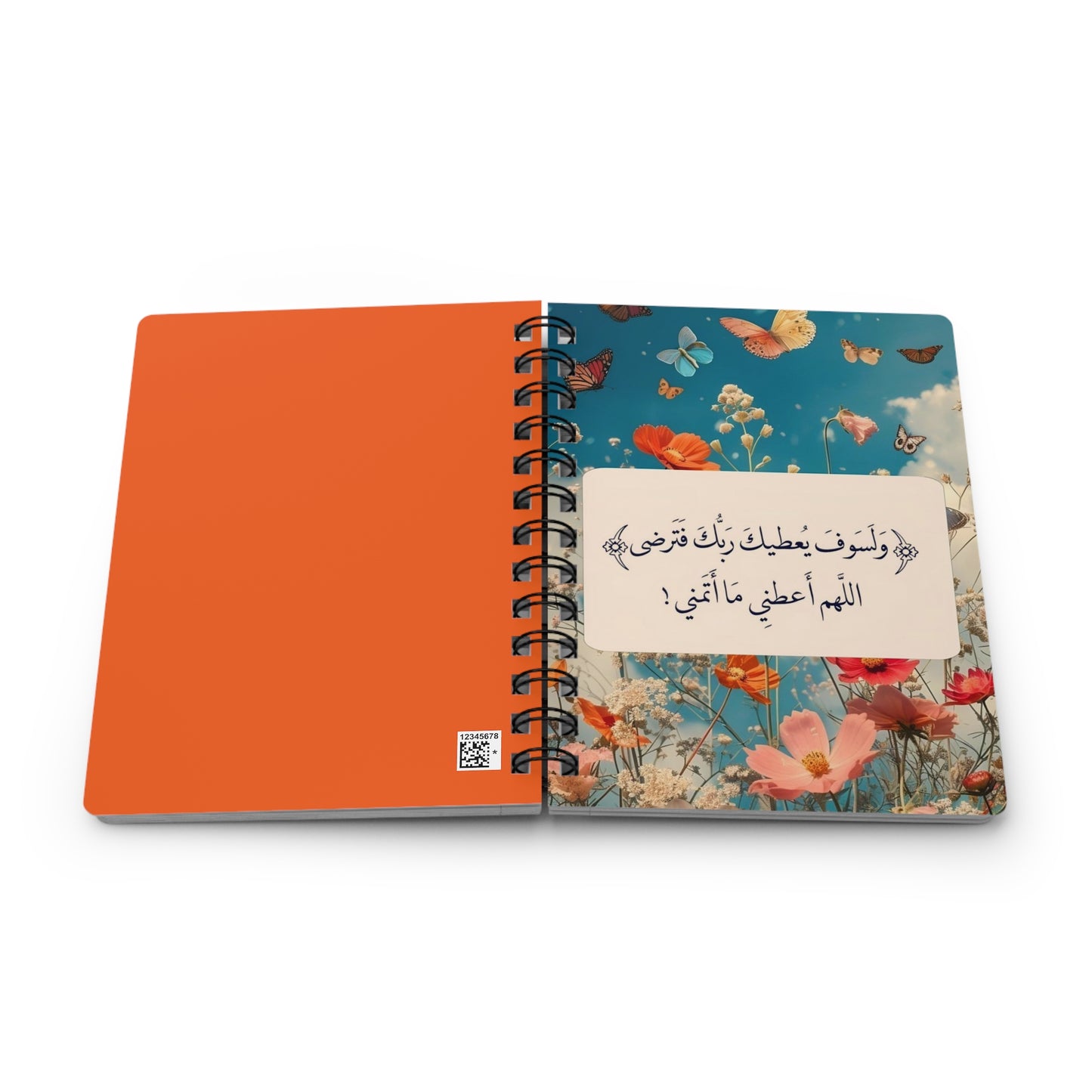 Floral Spiral Bound Journal, Motivational Diary, Nature Inspired Notebook, Thoughtful Gift for Her, Journal for Writing, Daily Planner