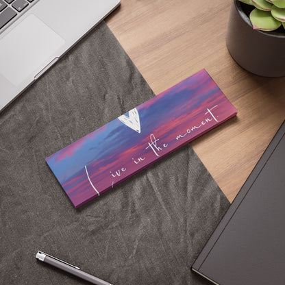 Inspirational Sticky Notes, Live in the Moment Reminder Pads, Office Supplies, Positive Affirmation Notes, Desk Decor, Gift for Her