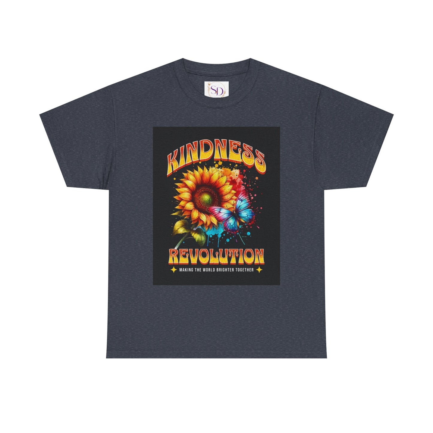 Kindness Revolution Tee: Vibrant Unisex Cotton T-Shirt for Positive Vibes, Gifts, Awareness, Everyday Wear, Casual Style