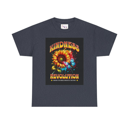 Kindness Revolution Tee: Vibrant Unisex Cotton T-Shirt for Positive Vibes, Gifts, Awareness, Everyday Wear, Casual Style