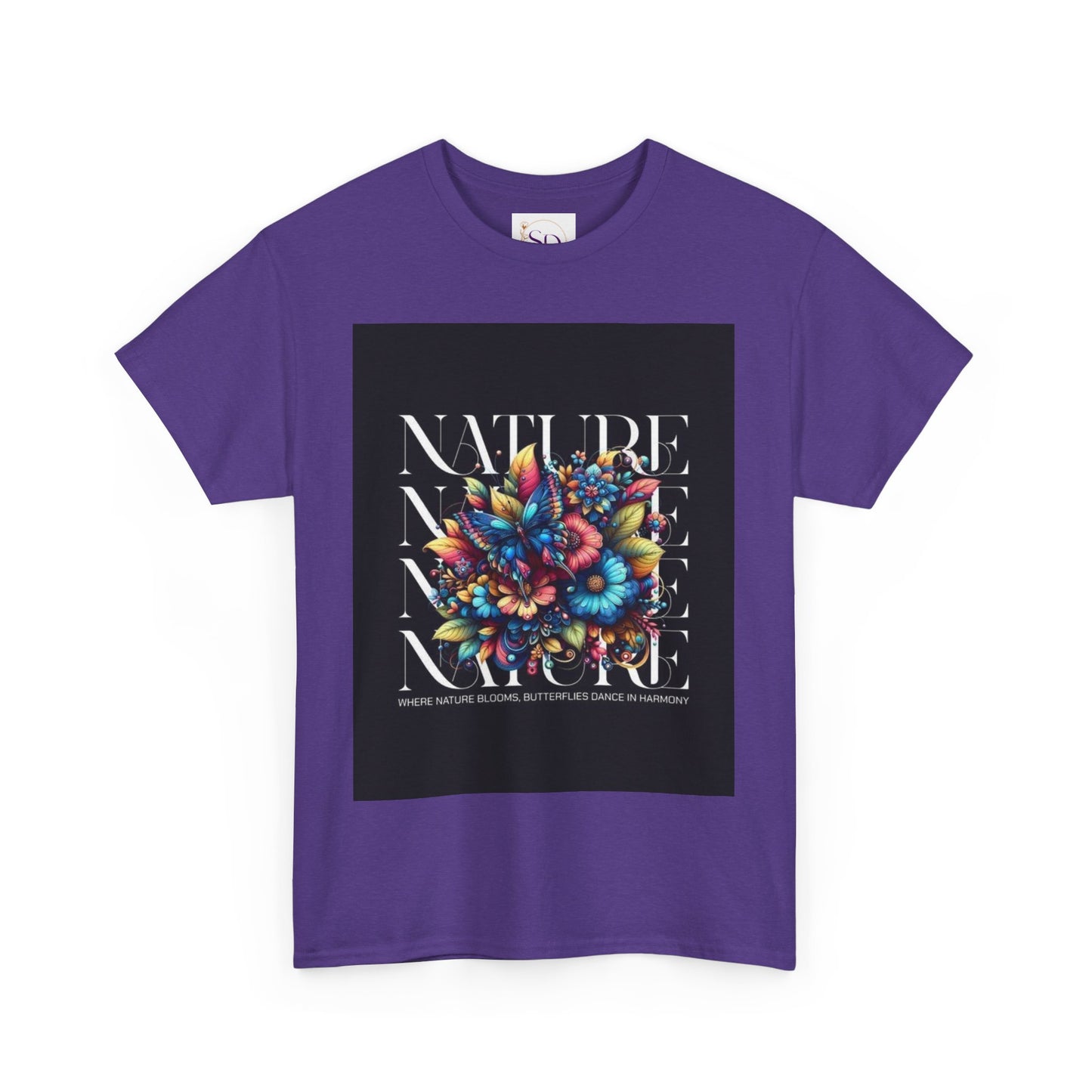 Nature-Inspired Unisex Heavy Cotton Tee - Perfect for Nature Lovers, Eco-Friendly Gift, Casual Wear, Outdoor Adventures, Spring Celebrations