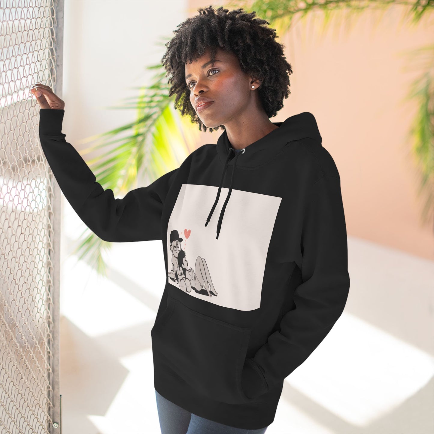 "Can We Talk For a Minute?..~ Three-Panel Fleece Hoodie