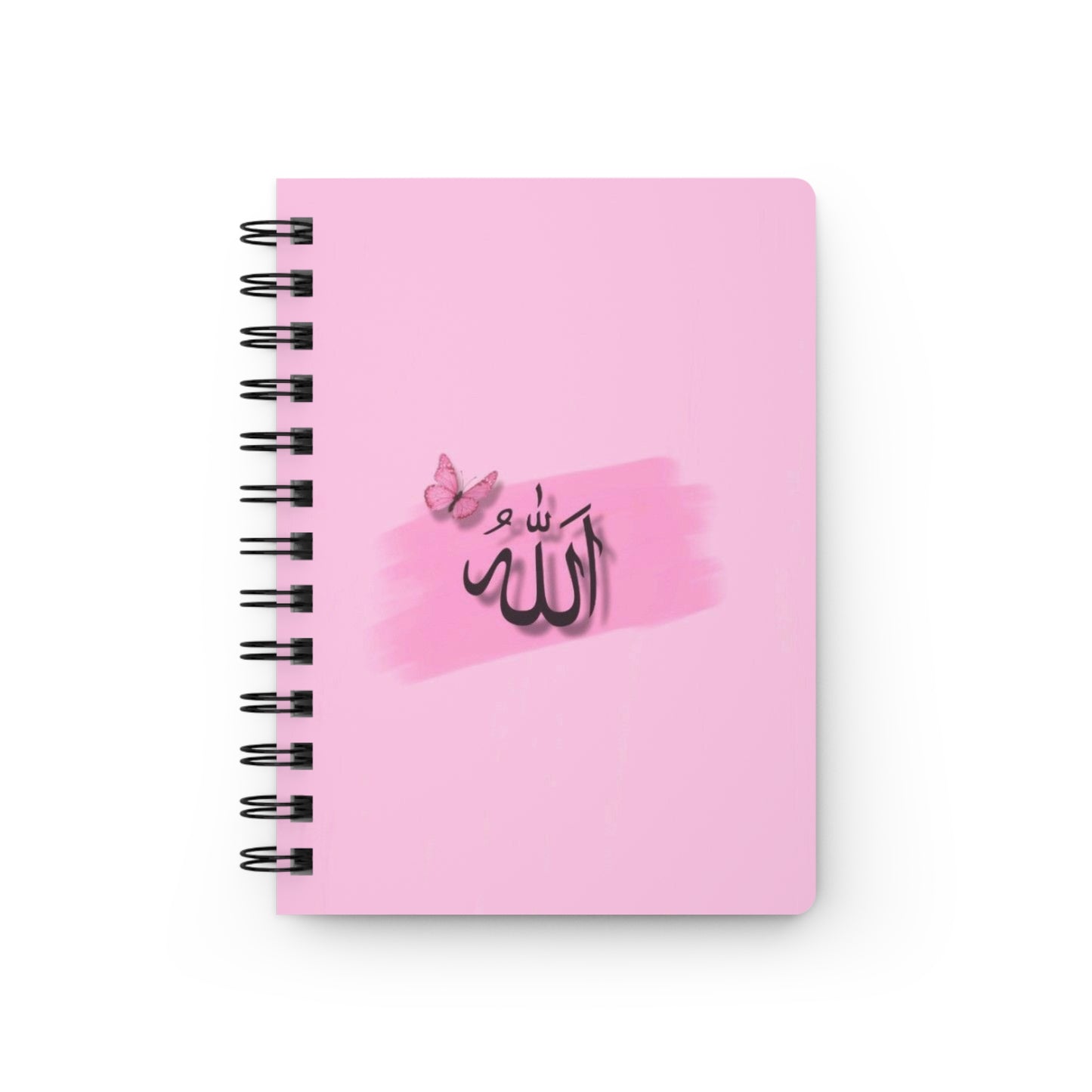 Spiral Bound Journal with Butterfly and Arabic Calligraphy - Elegant Notebook for Reflection, Gift for Ramadan, Personalized Diaries, [...]
