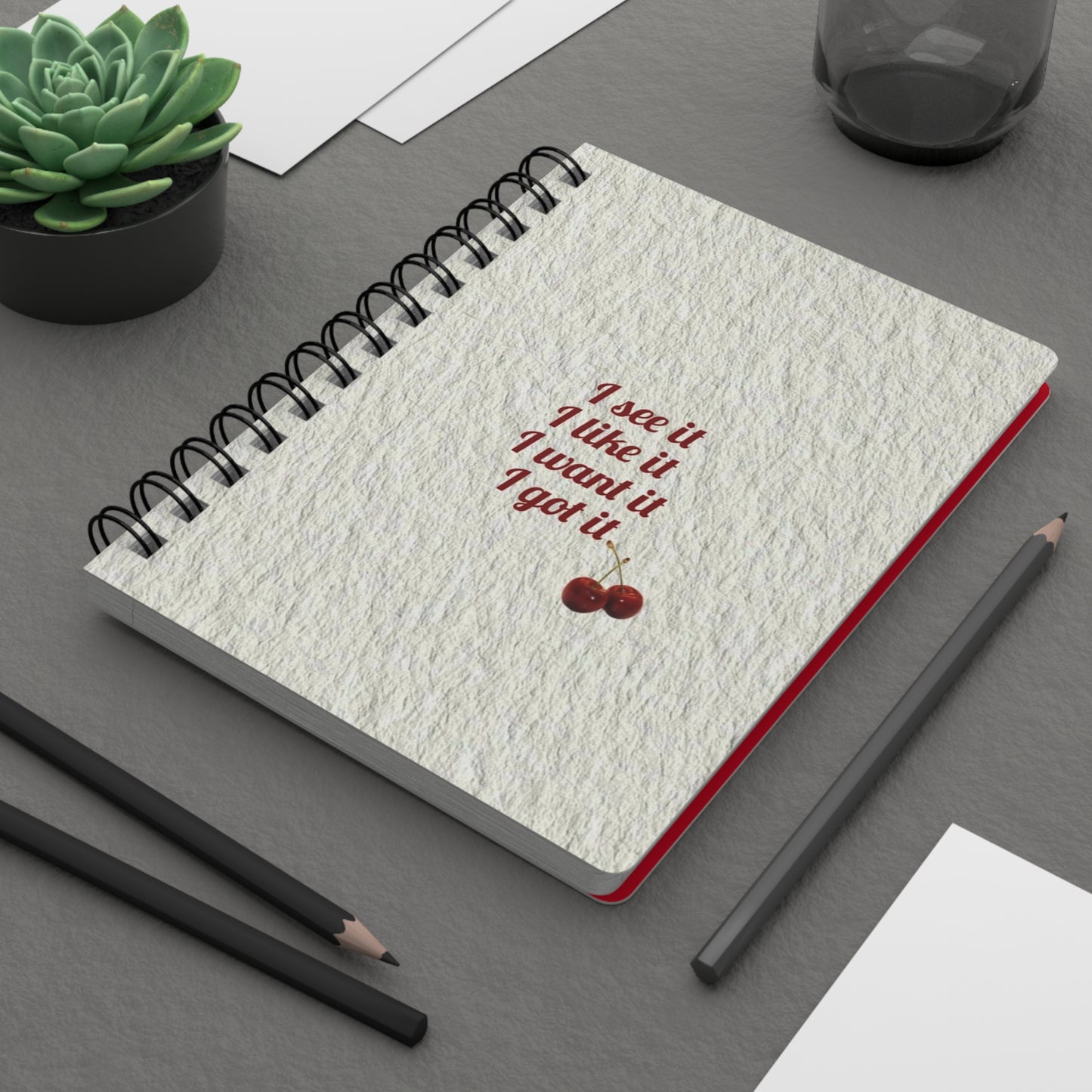 Charming Cherry Spiral Bound Journal - Perfect for Daily Journaling, School Notes, Gifts, Art Sketchbook, Inspirational Quotes