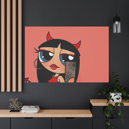 Devilish ImJustAGirl💅🏻🎀🫧~ Matte Canvas, Stretched, 1.25"