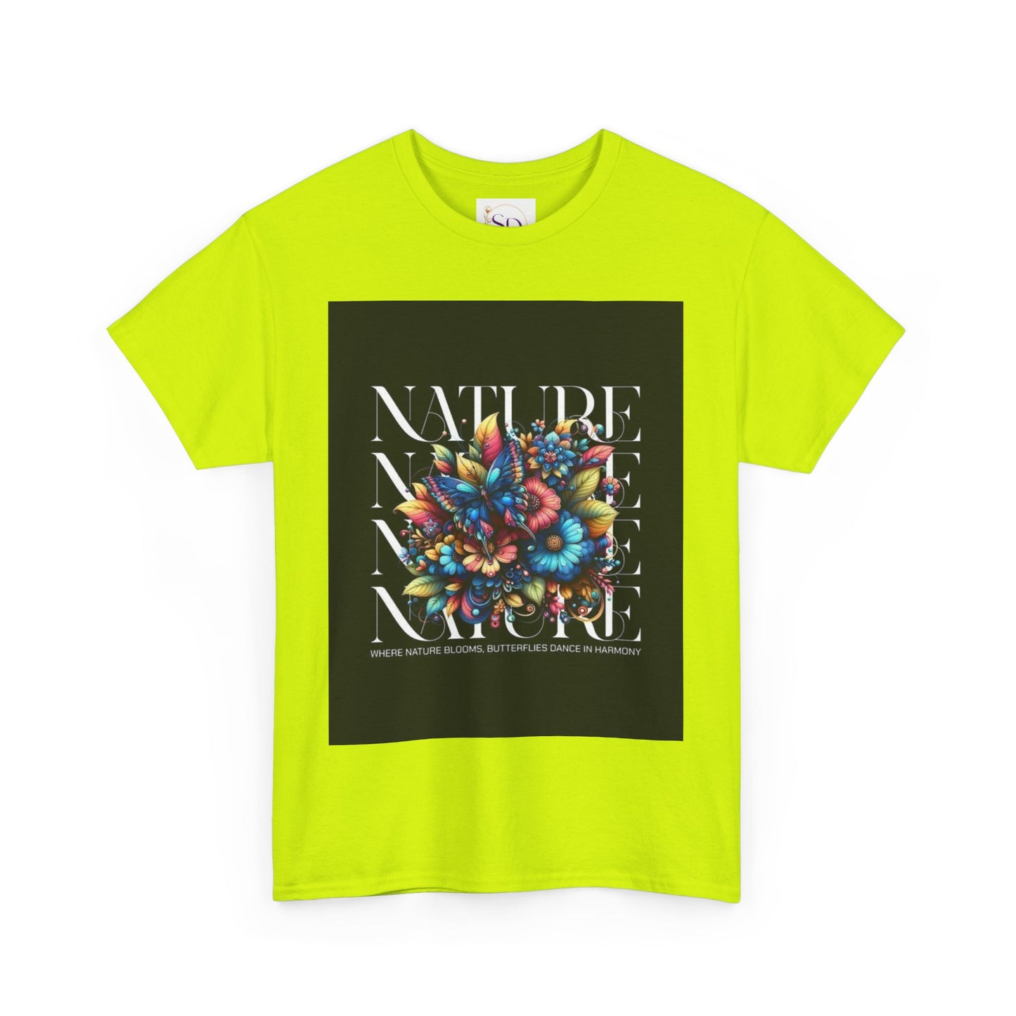 Nature-Inspired Unisex Heavy Cotton Tee - Perfect for Nature Lovers, Eco-Friendly Gift, Casual Wear, Outdoor Adventures, Spring Celebrations