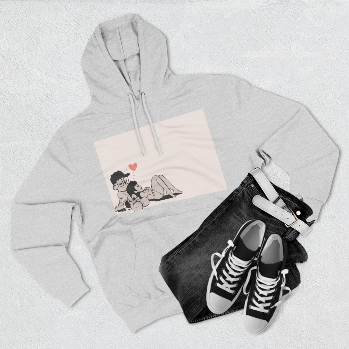 "Can We Talk For a Minute?..~ Three-Panel Fleece Hoodie