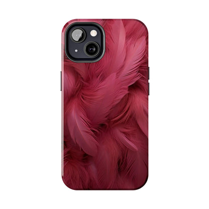 "Rebranding Into A New Badder Bitch!" Pink Feathered Tough Phone Cases