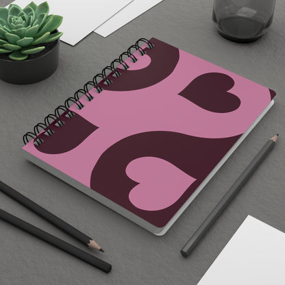Charming Heart Design Journal, Perfect Gift for Lovers, Unique Notebook for Notes, Sketching, Journaling, Valentine's Day