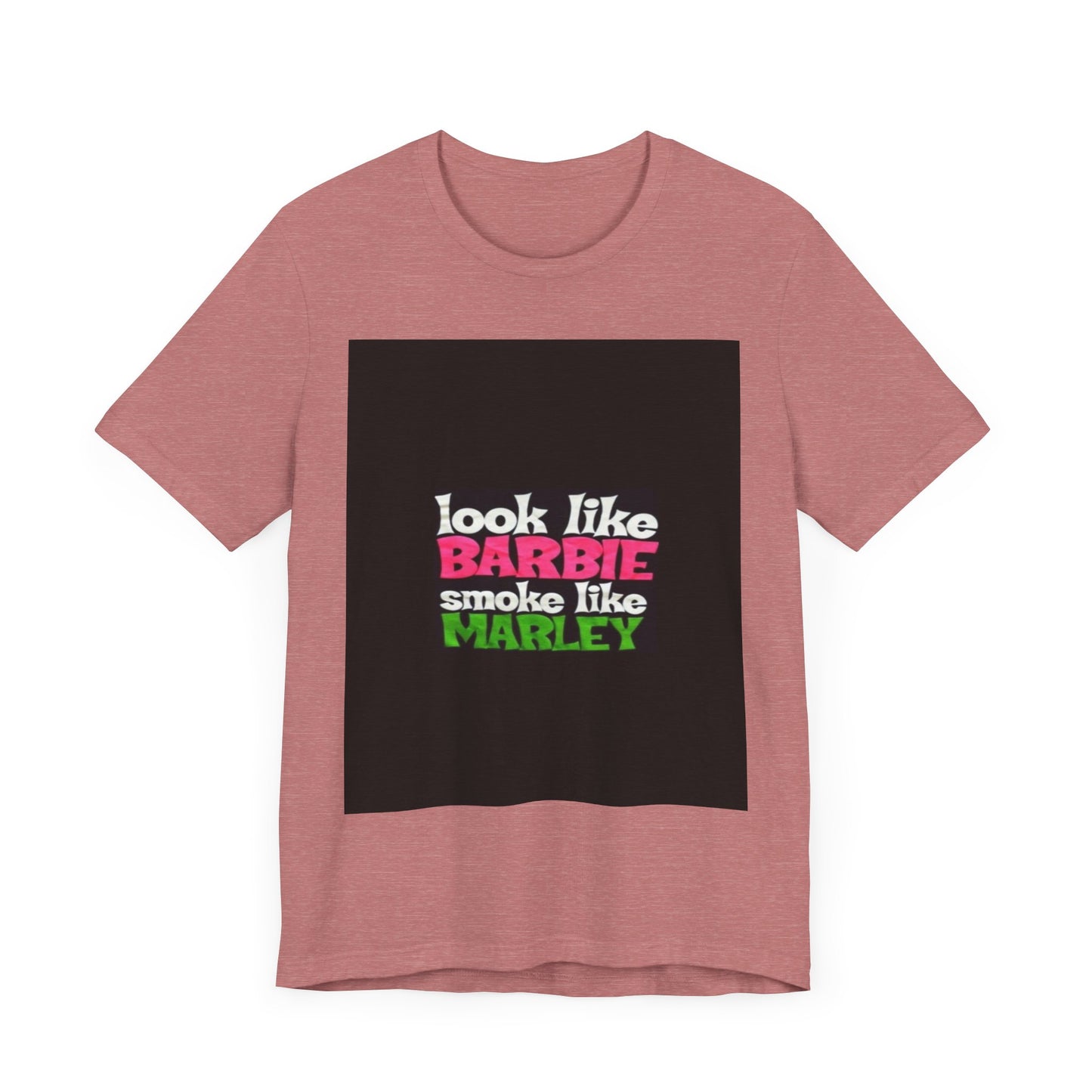 Barbie & Marley Print Tee, Fun Shirt for Parties, Gift for Friends, Casual Wear, Summer Outfit, Unique Graphic Tee