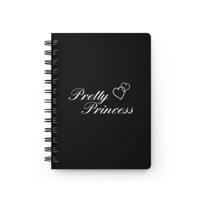 Pretty Princess Spiral Bound Journal, Cute Journal for Girls, Diary for Kids, Note Pad for Creative Writing, Gift for Young Princesses