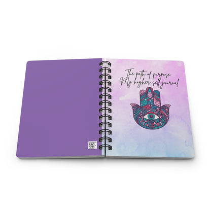 Mystical Spiral Bound Journal for Self-Discovery, Vision Board Maker, Affirmation Diary, Gift for Spiritual Growth