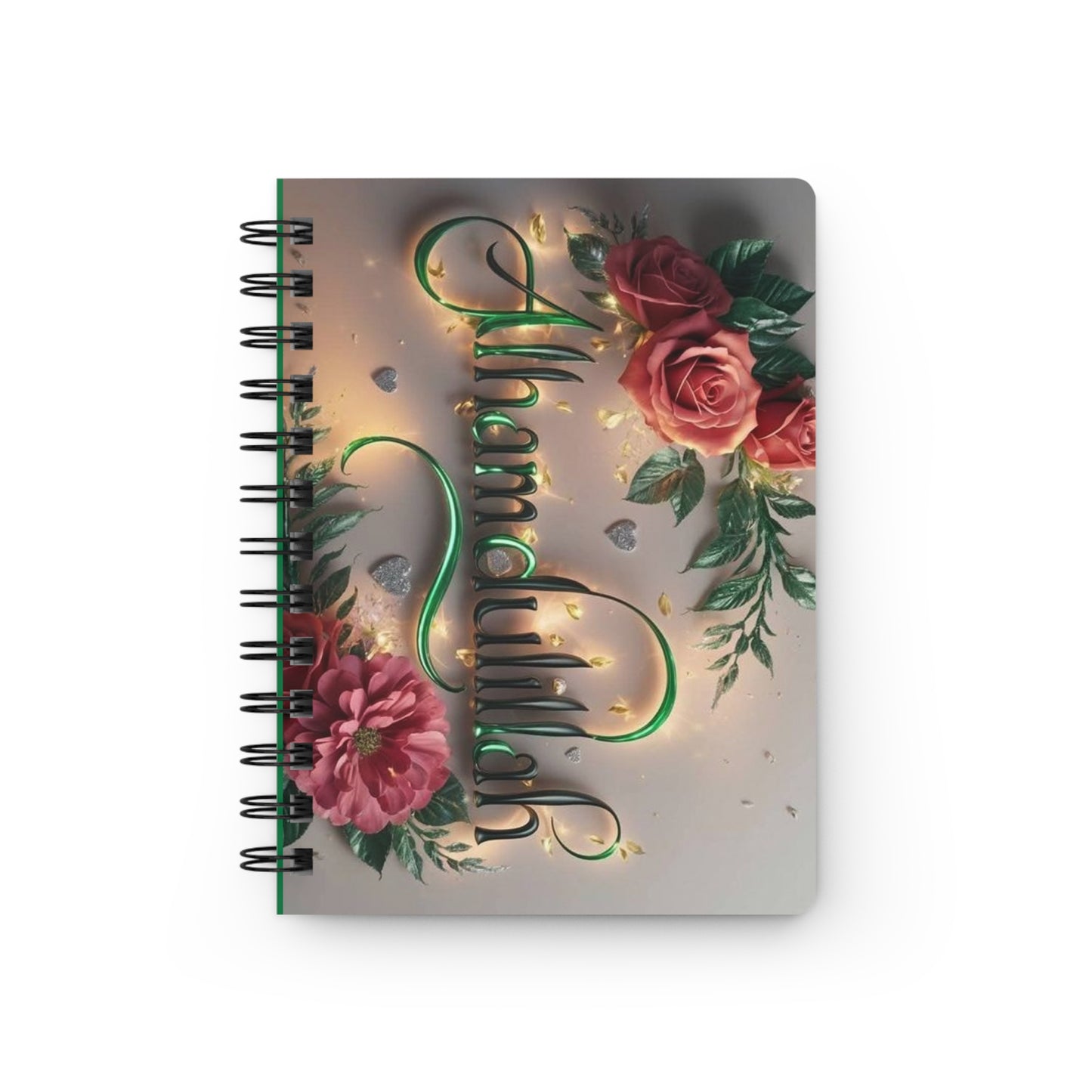 Islamic Alhamdulillah Spiral Bound Journal for Writing, Sketching, Notetaking - Elegant Islamic Gift, Muslim Stationery, Quran Journal,