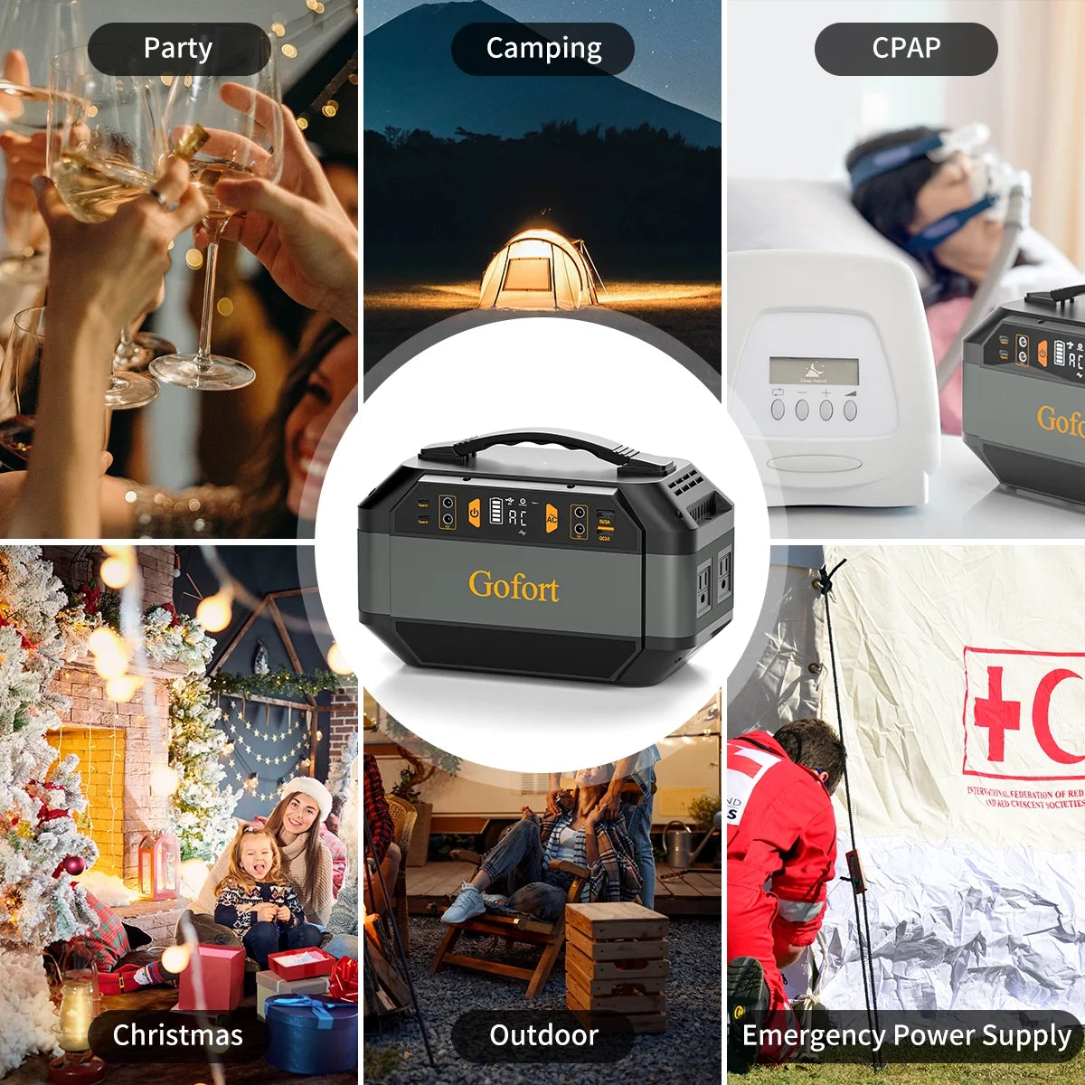 Portable Power Station 330W, 299Wh Charging Station for Home Backup, Outdoor, Emergency Use