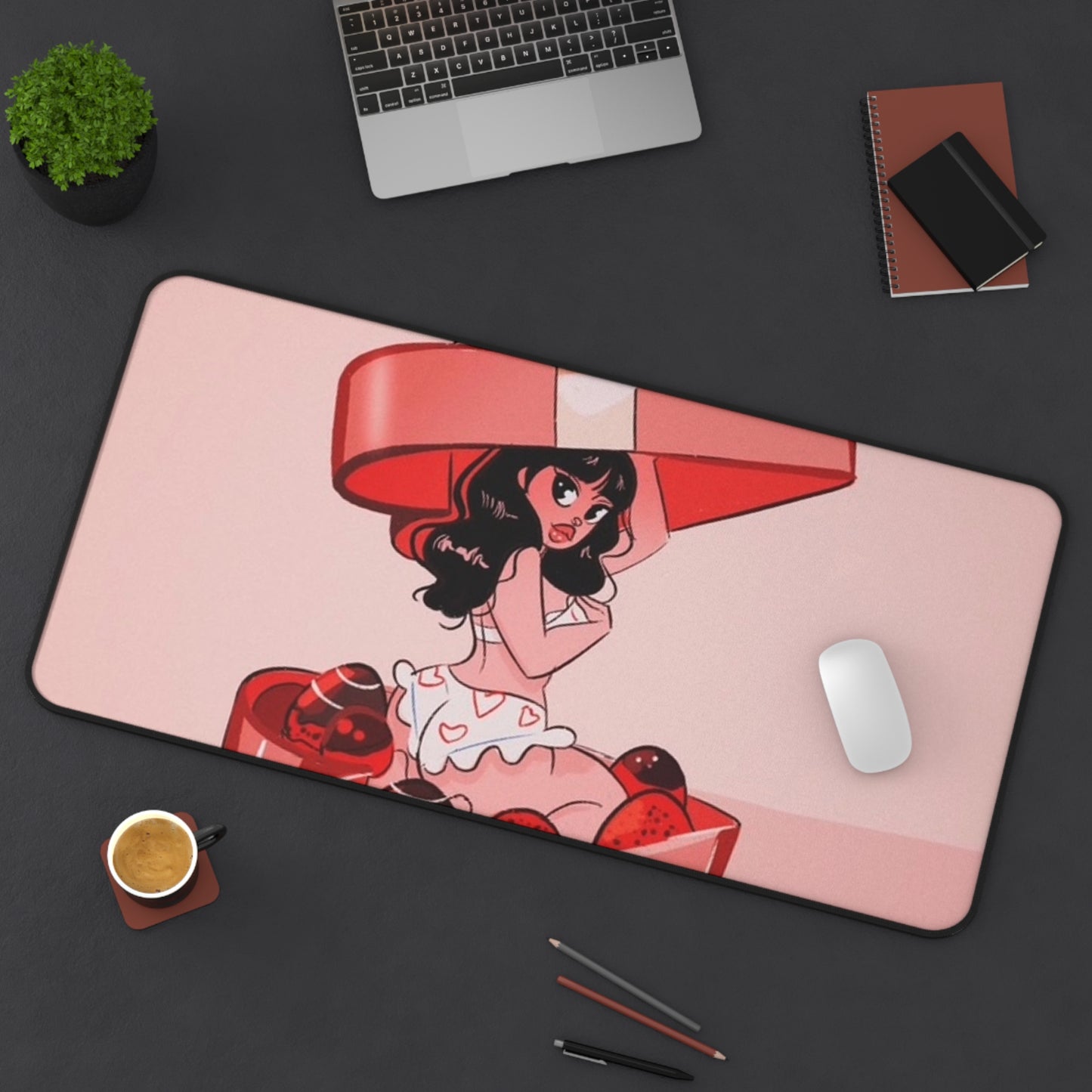 Naughty Girl Valentine's Day Desk Mat