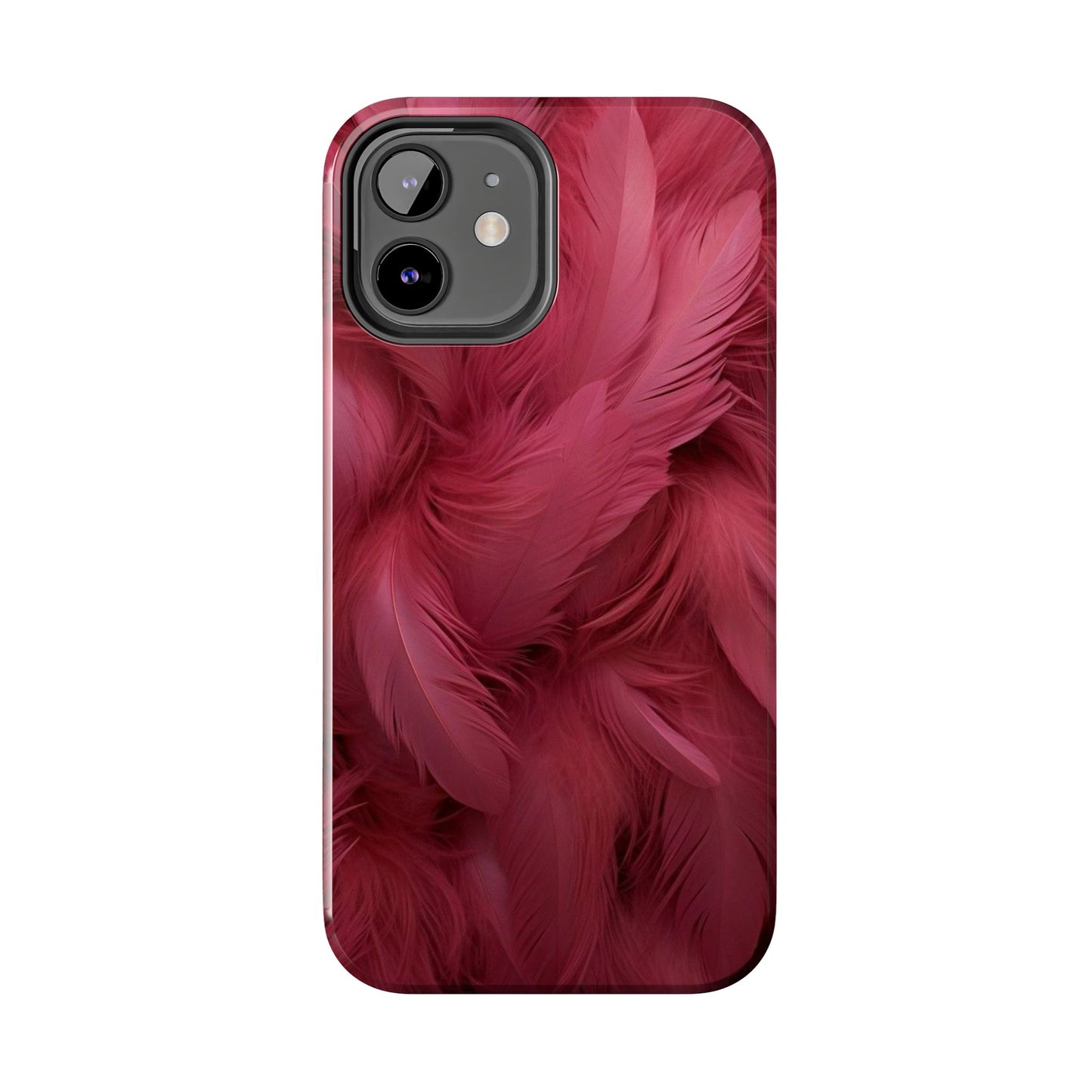 "Rebranding Into A New Badder Bitch!" Pink Feathered Tough Phone Cases