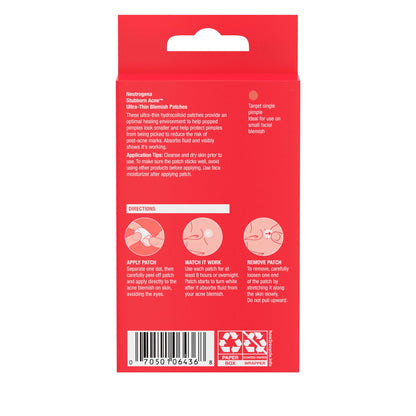 Stubborn Acne Pimple Patches, Hydrocolloid Patches Acne Treatment, 24 Count