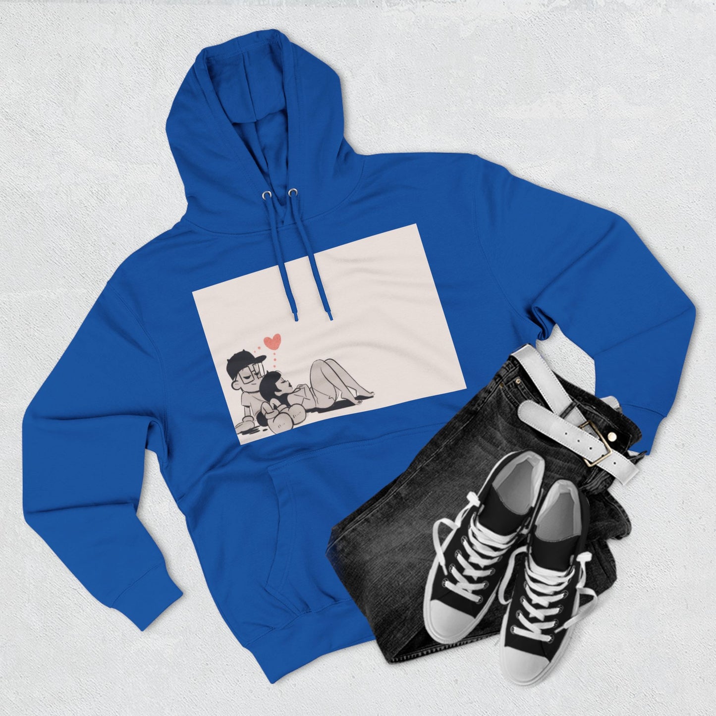 "Can We Talk For a Minute?..~ Three-Panel Fleece Hoodie