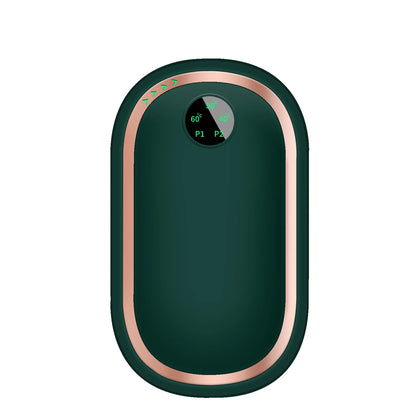 Hand Warmers Rechargeable 10000Mah Electric Hand Heater Reusable, Long Lasting 3 Temp for Golf, Hunting, Camping, Raynauds, Green