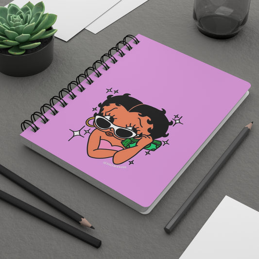 Stylish Betty Boop Spiral Bound Journal, Trendy Diary, Gift for Students, Cute Writing Notebook, Budget Planner, Motivational Journal