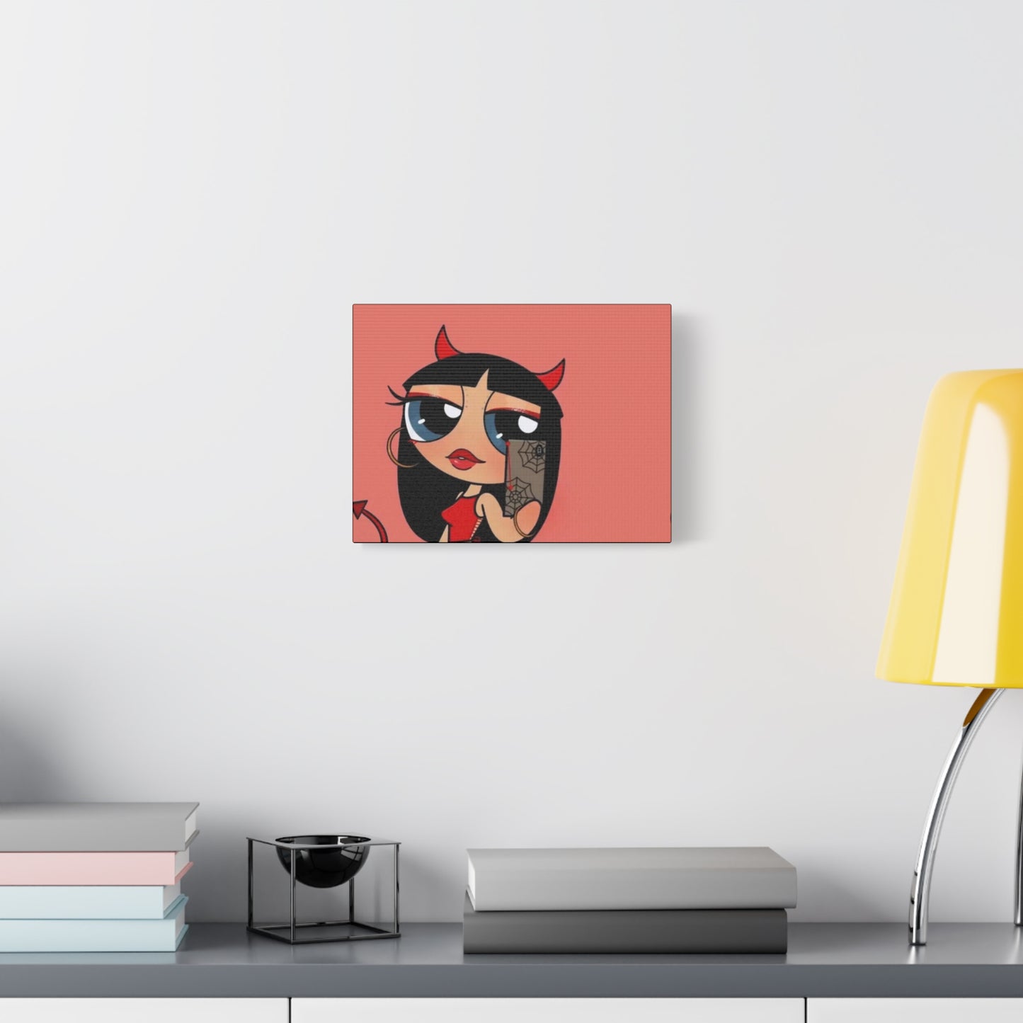 Devilish ImJustAGirl💅🏻🎀🫧~ Matte Canvas, Stretched, 1.25"