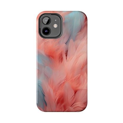 "Rebranding Into A New Badder Bitch!" ~ Pink/Baby Blue Feathered Tough Phone Cases