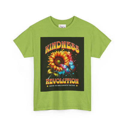 Kindness Revolution Tee: Vibrant Unisex Cotton T-Shirt for Positive Vibes, Gifts, Awareness, Everyday Wear, Casual Style