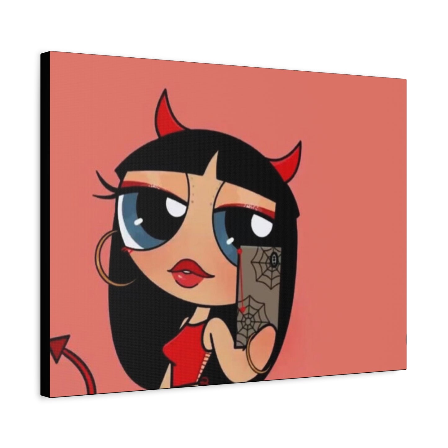 Devilish ImJustAGirl💅🏻🎀🫧~ Matte Canvas, Stretched, 1.25"