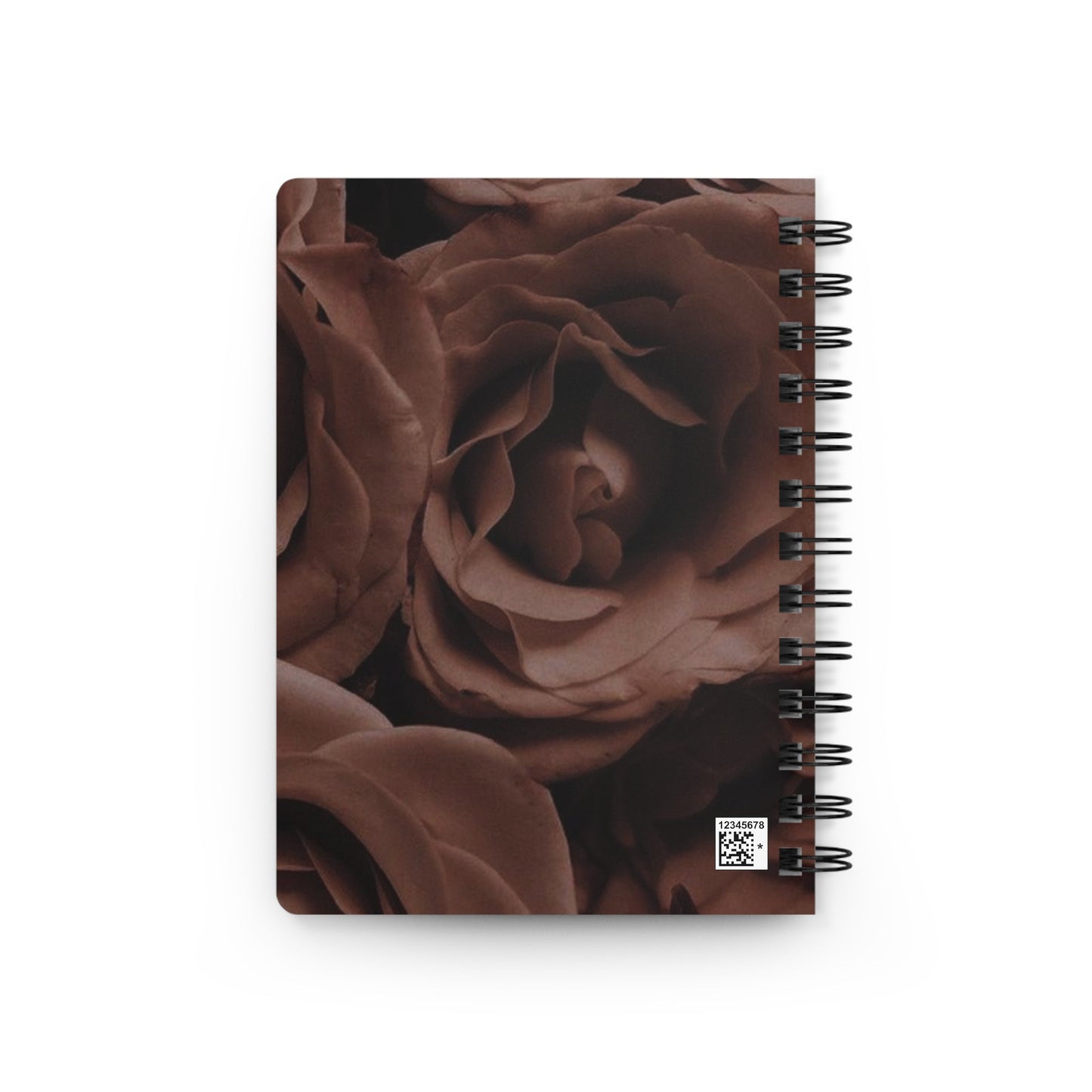 Christian Spiral Bound Journal - Precious Than Rubies Brown Roses Design