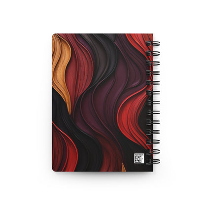 Abstract Spiral Bound Journal, Creative Writing Notebook, Artistic Sketchbook, Mindfulness Diary, Unique Notepad for Artists, Writing