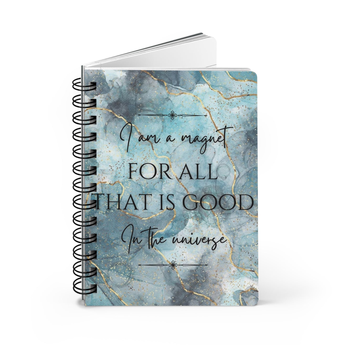 Magnet for Good Spiral Bound Journal, Inspirational Notebook, Gratitude Journal, Self-Reflection Diary, Affirmation Gift, Birthday Present
