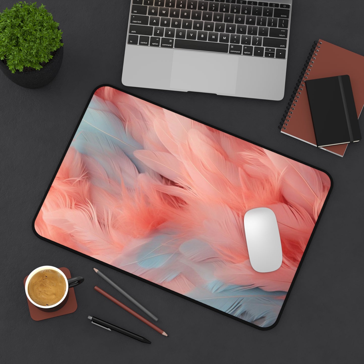 "Rebranding Into A New Badder Bitch!"~ Pink/Baby Blue Desk Mat