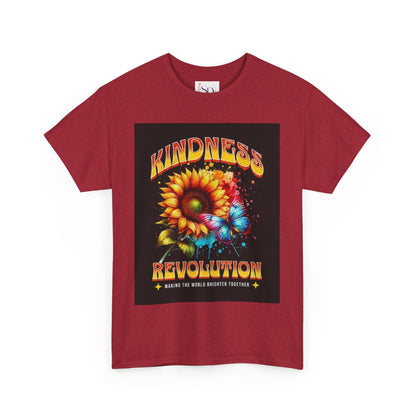 Kindness Revolution Tee: Vibrant Unisex Cotton T-Shirt for Positive Vibes, Gifts, Awareness, Everyday Wear, Casual Style