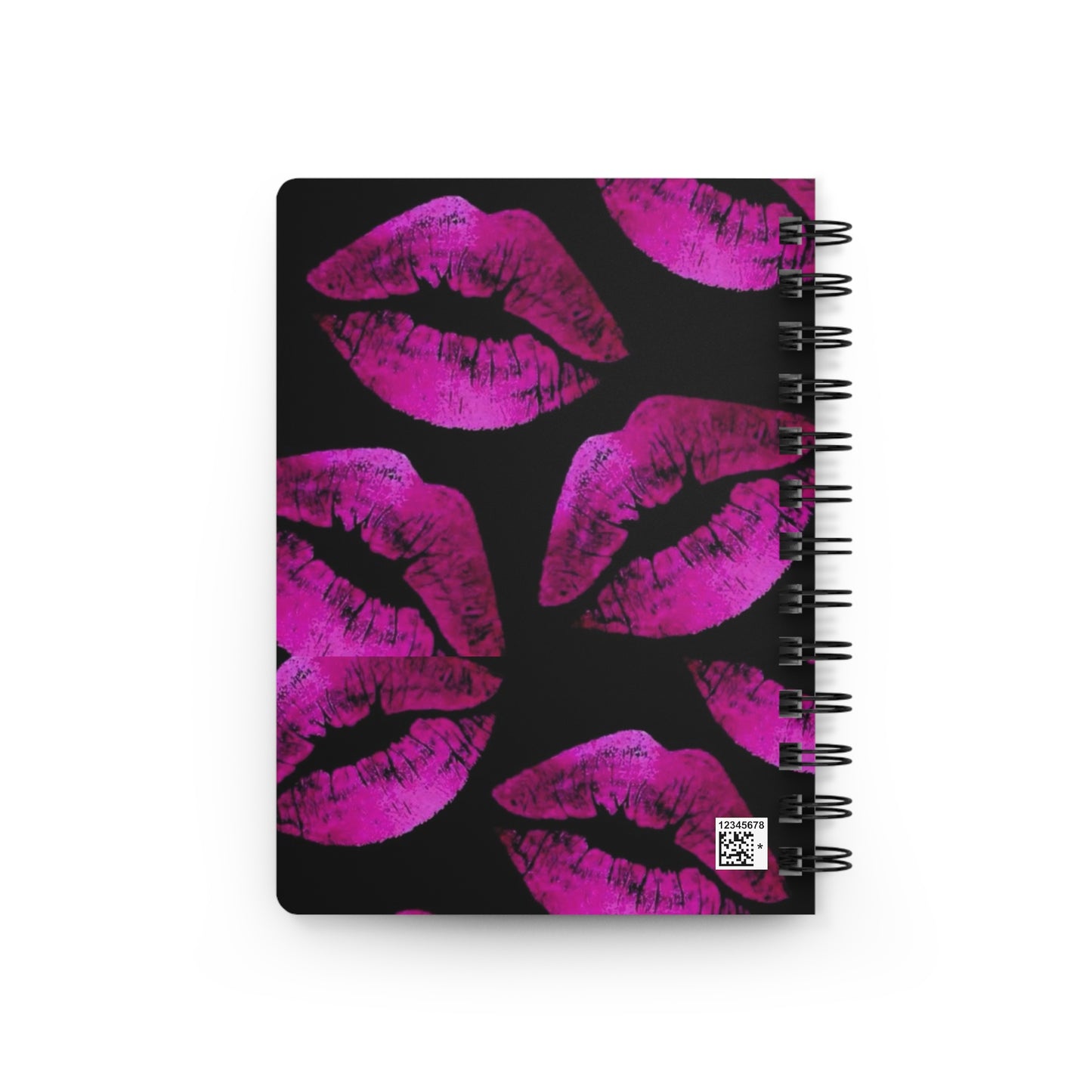 Kiss Mark Spiral Bound Journal - Perfect for Journaling, Memoir Writing, Gifts for Her, Self-Care, Birthday, Valentine's Day, Party