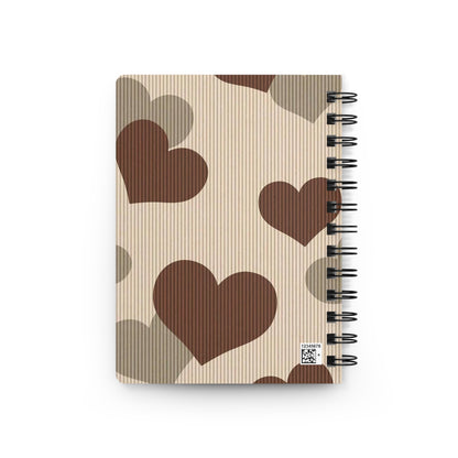 Rustic Heart Spiral Bound Journal - Perfect for Lovers, Note-taking, Gifts, Valentine's Day, Daily Reflections, Scrapbooking