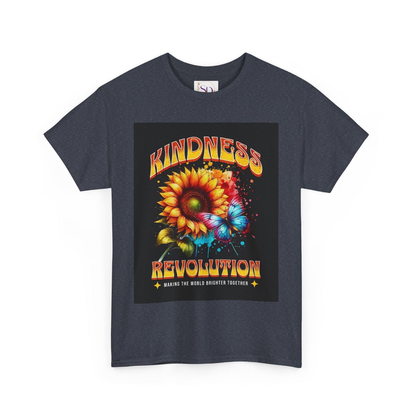 Kindness Revolution Tee: Vibrant Unisex Cotton T-Shirt for Positive Vibes, Gifts, Awareness, Everyday Wear, Casual Style