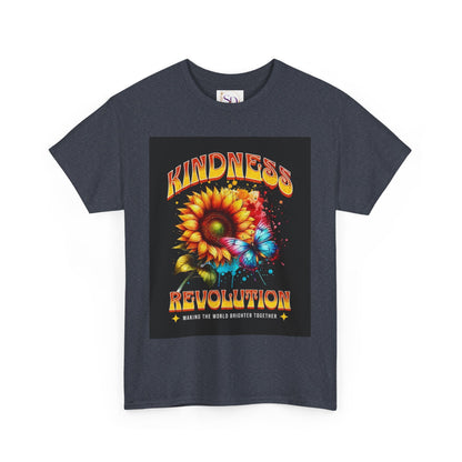 Kindness Revolution Tee: Vibrant Unisex Cotton T-Shirt for Positive Vibes, Gifts, Awareness, Everyday Wear, Casual Style