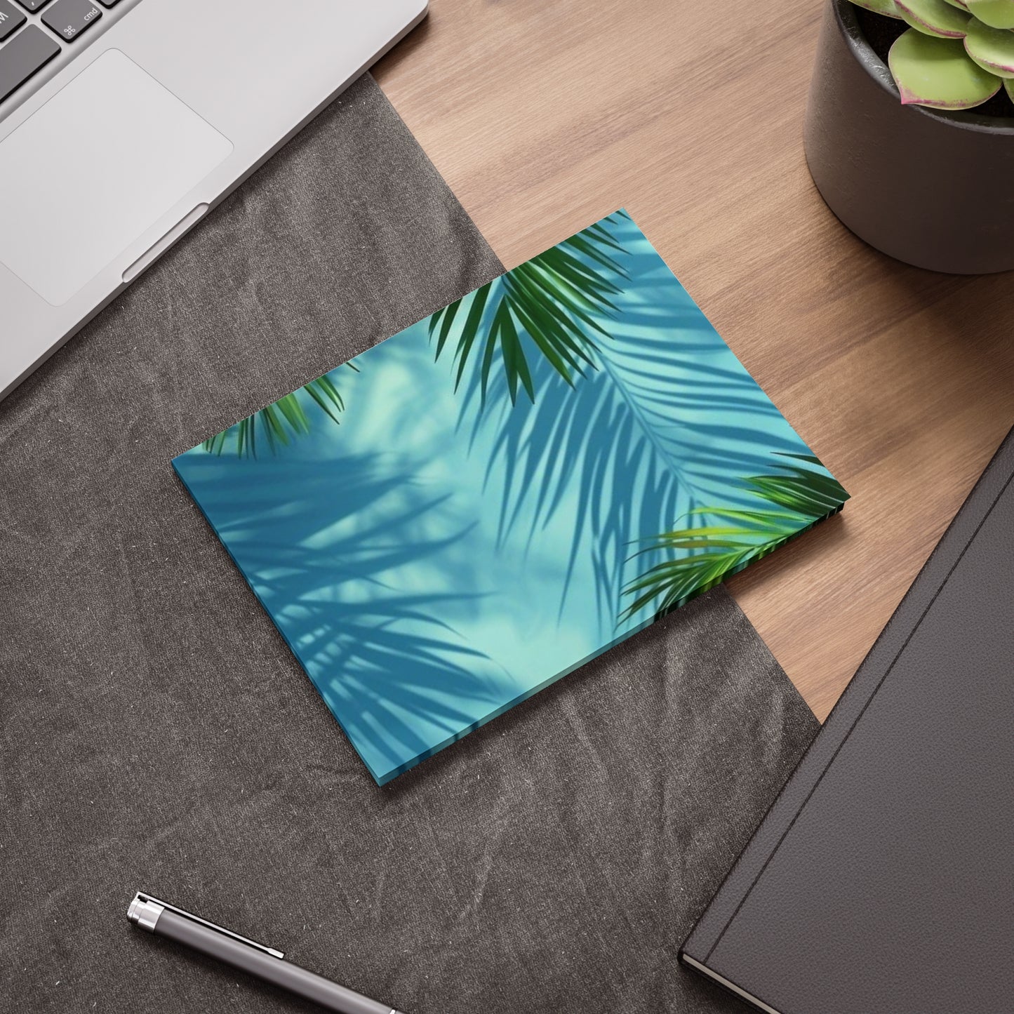 Tropical Palm Leaf Post-it® Note Pads | Summer Office Supplies, Cute Study Accessories, Gift for Students and Teachers, Planner Stickies